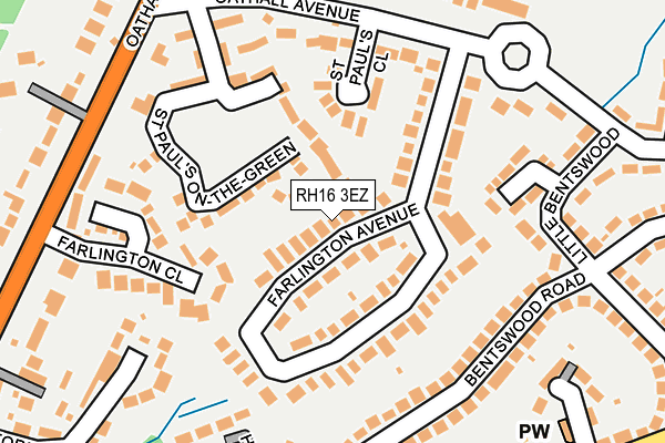 RH16 3EZ map - OS OpenMap – Local (Ordnance Survey)