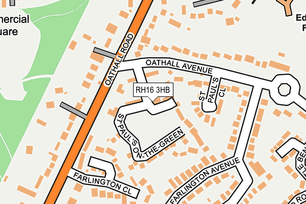 RH16 3HB map - OS OpenMap – Local (Ordnance Survey)