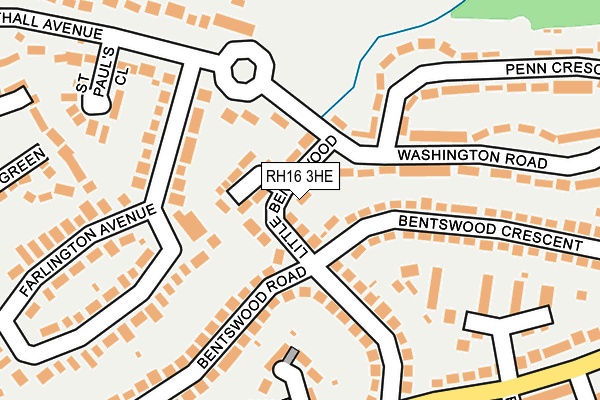 RH16 3HE map - OS OpenMap – Local (Ordnance Survey)