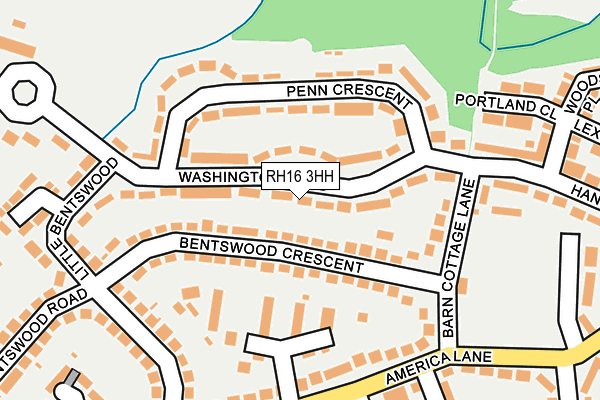 RH16 3HH map - OS OpenMap – Local (Ordnance Survey)