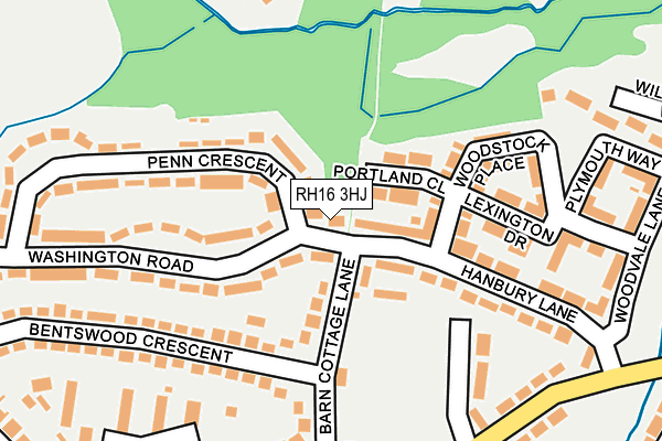 RH16 3HJ map - OS OpenMap – Local (Ordnance Survey)