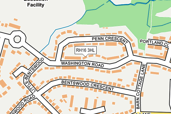 RH16 3HL map - OS OpenMap – Local (Ordnance Survey)