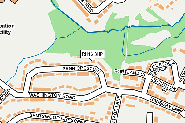 RH16 3HP map - OS OpenMap – Local (Ordnance Survey)