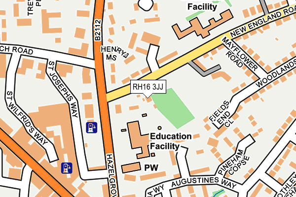 RH16 3JJ map - OS OpenMap – Local (Ordnance Survey)