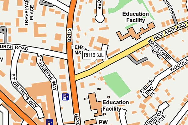 RH16 3JL map - OS OpenMap – Local (Ordnance Survey)