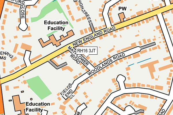 RH16 3JT map - OS OpenMap – Local (Ordnance Survey)