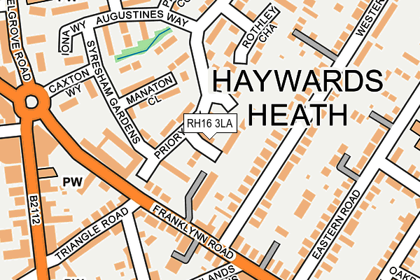 RH16 3LA map - OS OpenMap – Local (Ordnance Survey)