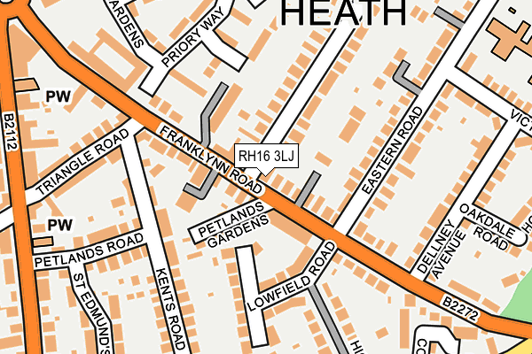 RH16 3LJ map - OS OpenMap – Local (Ordnance Survey)