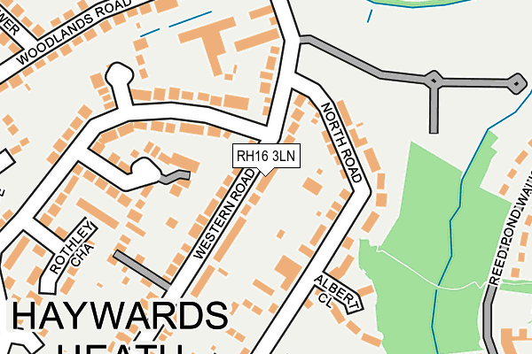 RH16 3LN map - OS OpenMap – Local (Ordnance Survey)