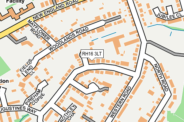 RH16 3LT map - OS OpenMap – Local (Ordnance Survey)
