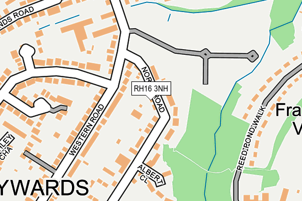 RH16 3NH map - OS OpenMap – Local (Ordnance Survey)