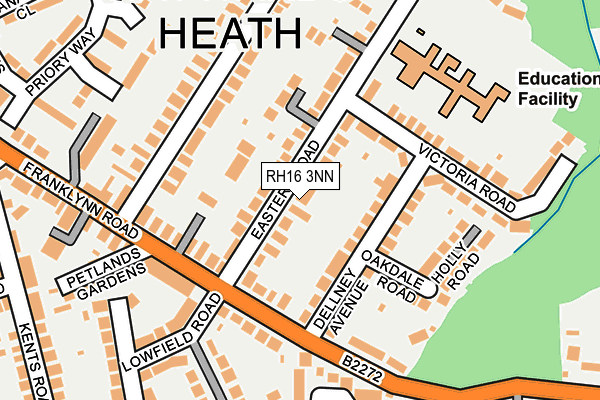 RH16 3NN map - OS OpenMap – Local (Ordnance Survey)