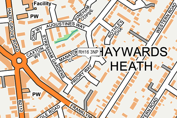 RH16 3NP map - OS OpenMap – Local (Ordnance Survey)