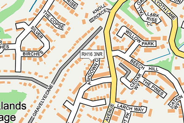 RH16 3NR map - OS OpenMap – Local (Ordnance Survey)