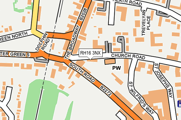 RH16 3NX map - OS OpenMap – Local (Ordnance Survey)