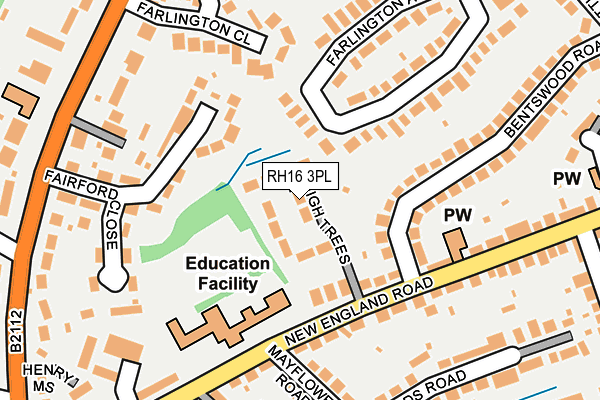 RH16 3PL map - OS OpenMap – Local (Ordnance Survey)