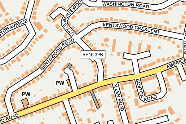 RH16 3PR map - OS OpenMap – Local (Ordnance Survey)