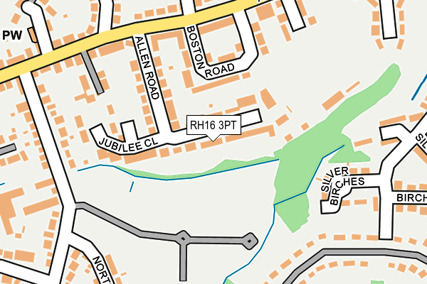 RH16 3PT map - OS OpenMap – Local (Ordnance Survey)