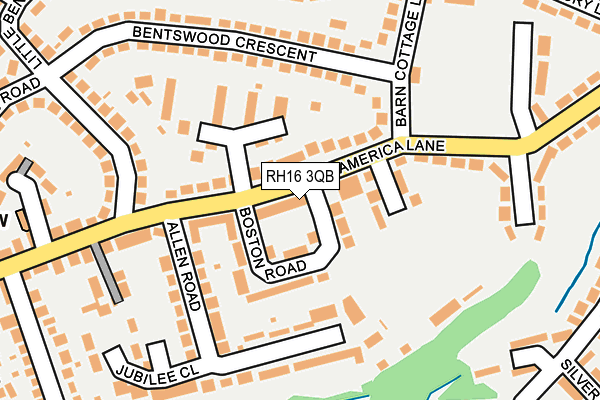 RH16 3QB map - OS OpenMap – Local (Ordnance Survey)