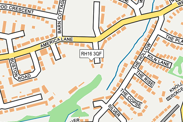 RH16 3QF map - OS OpenMap – Local (Ordnance Survey)