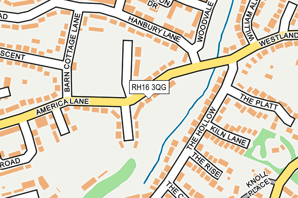 RH16 3QG map - OS OpenMap – Local (Ordnance Survey)