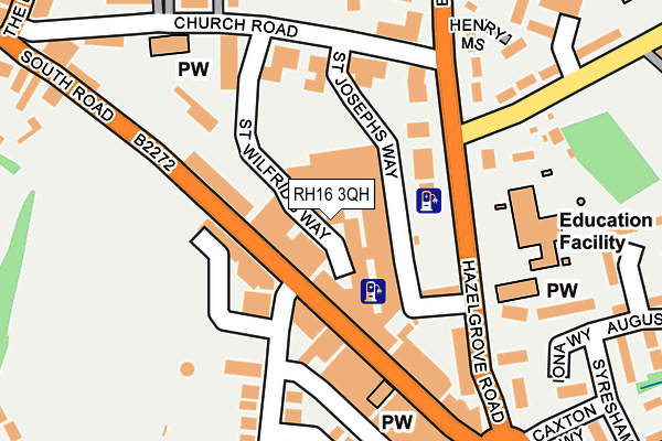 RH16 3QH map - OS OpenMap – Local (Ordnance Survey)