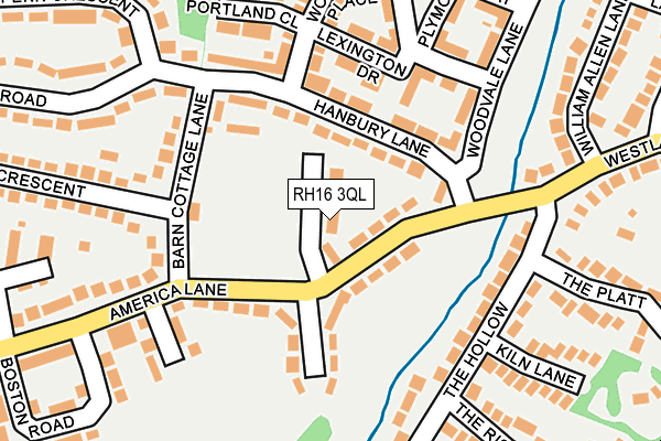 RH16 3QL map - OS OpenMap – Local (Ordnance Survey)