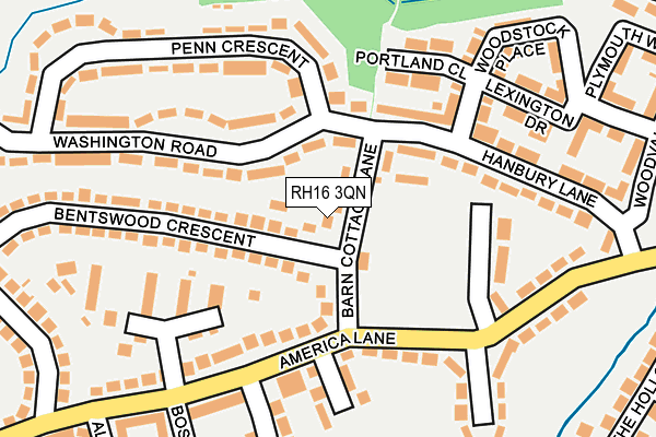 RH16 3QN map - OS OpenMap – Local (Ordnance Survey)