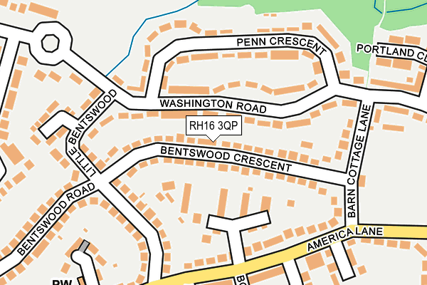 RH16 3QP map - OS OpenMap – Local (Ordnance Survey)