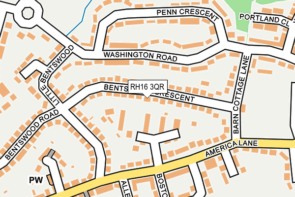 RH16 3QR map - OS OpenMap – Local (Ordnance Survey)