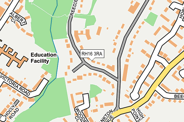RH16 3RA map - OS OpenMap – Local (Ordnance Survey)