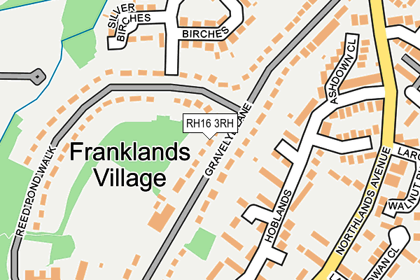 RH16 3RH map - OS OpenMap – Local (Ordnance Survey)