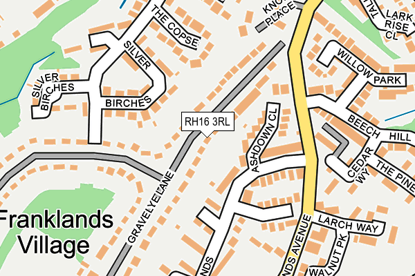 RH16 3RL map - OS OpenMap – Local (Ordnance Survey)