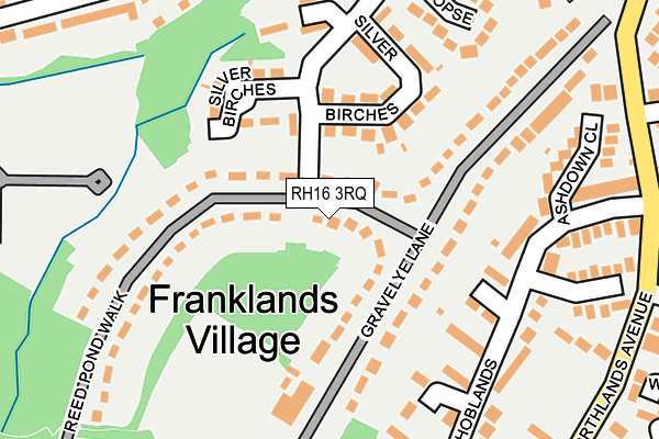 RH16 3RQ map - OS OpenMap – Local (Ordnance Survey)