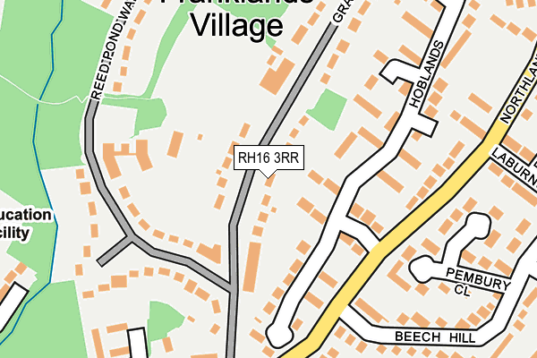 RH16 3RR map - OS OpenMap – Local (Ordnance Survey)