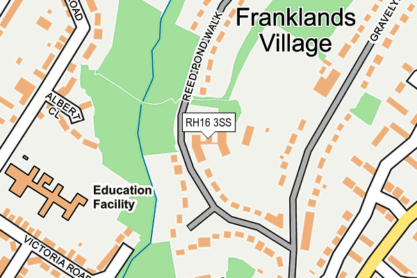RH16 3SS map - OS OpenMap – Local (Ordnance Survey)