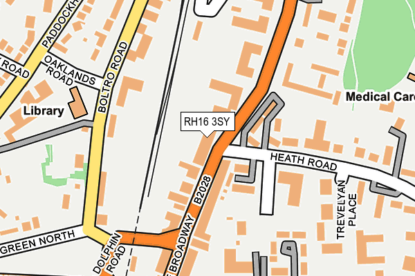 RH16 3SY map - OS OpenMap – Local (Ordnance Survey)
