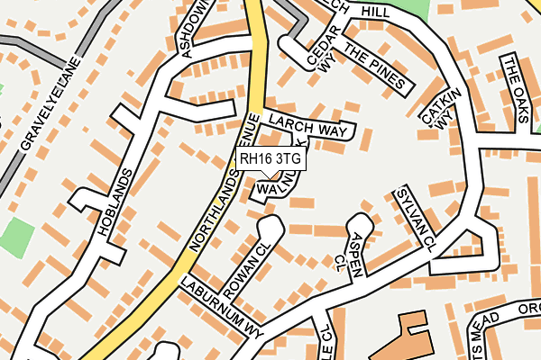 RH16 3TG map - OS OpenMap – Local (Ordnance Survey)