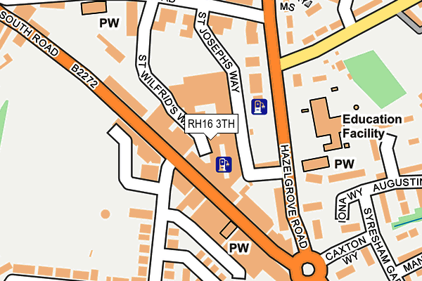 RH16 3TH map - OS OpenMap – Local (Ordnance Survey)