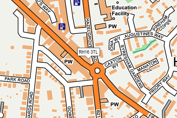 RH16 3TL map - OS OpenMap – Local (Ordnance Survey)