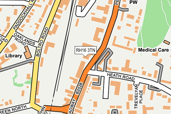 RH16 3TN map - OS OpenMap – Local (Ordnance Survey)