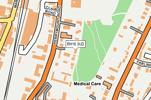 RH16 3UD map - OS OpenMap – Local (Ordnance Survey)
