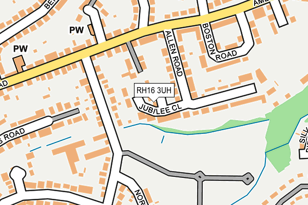 RH16 3UH map - OS OpenMap – Local (Ordnance Survey)