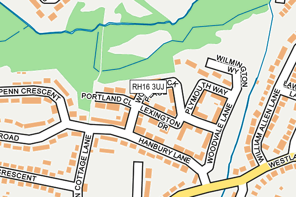 RH16 3UJ map - OS OpenMap – Local (Ordnance Survey)