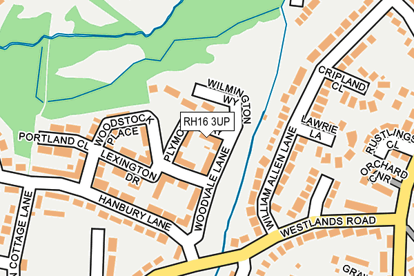 RH16 3UP map - OS OpenMap – Local (Ordnance Survey)