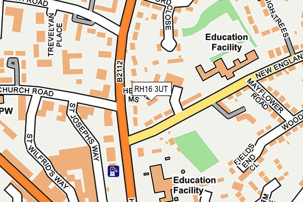 RH16 3UT map - OS OpenMap – Local (Ordnance Survey)