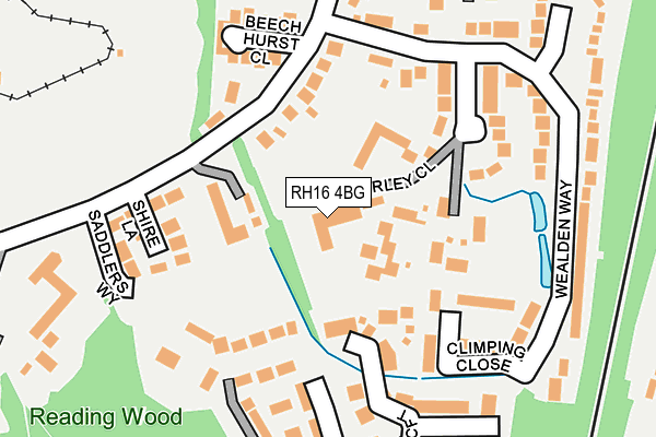 RH16 4BG map - OS OpenMap – Local (Ordnance Survey)