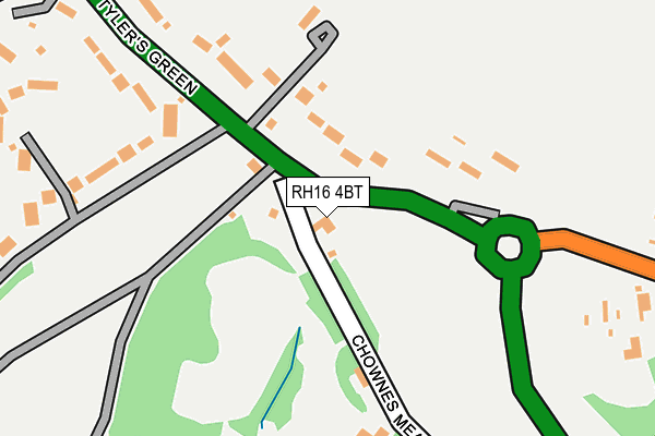 RH16 4BT map - OS OpenMap – Local (Ordnance Survey)