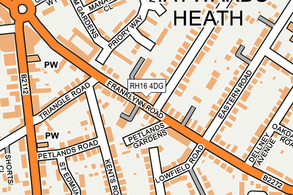 RH16 4DG map - OS OpenMap – Local (Ordnance Survey)