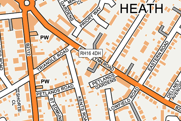 RH16 4DH map - OS OpenMap – Local (Ordnance Survey)
